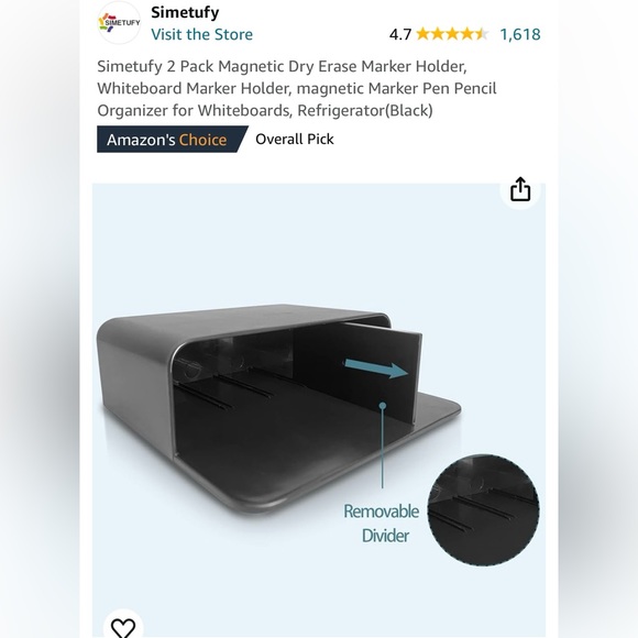 Magnetic Dry Erase Marker Holder - Picture 8 of 9